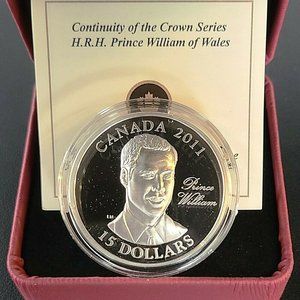 HRH   PRINCE WILLIAM  SILVER COIN  $15.00    UNCIRCULATED (  SEALED )
